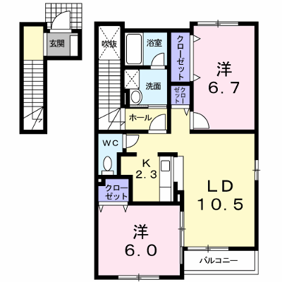プラージュ・デ・レストⅡ 201【管理NO：1-016101401-02010】 ★家具家電は申し込み後に搬入します★ ★2026年09月下旬入居可能★の外観画像