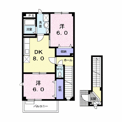 グランシャリオⅡ 201【管理NO：1-007719001-02010】 ★家具家電は申し込み後に搬入します★ ★2026年10月上旬入居可能★の外観画像