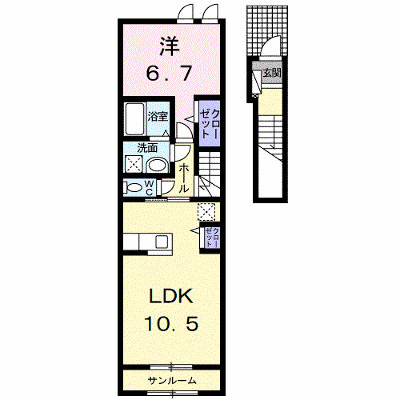 フレックス　タウン　六番館 203【管理NO：1-025686005-02030】 ★家具家電は申し込み後に搬入します★ ★2026年09月下旬入居可能★の外観画像