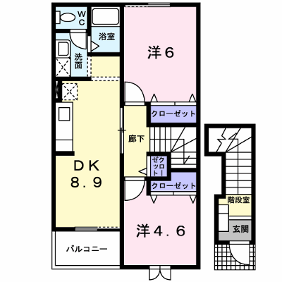 サンパティⅢ 202【管理NO：1-010246501-02020】 ★家具家電は申し込み後に搬入します★ ★2026年10月中旬入居可能★の外観画像