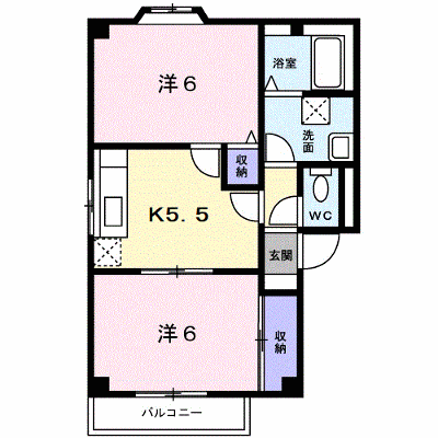 サンパティー 201【管理NO：1-007156601-02010】 ★家具家電は申し込み後に搬入します★ ★2026年09月下旬入居可能★の外観画像