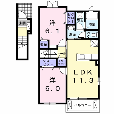 ドリームパレスＢ 201【管理NO：1-021637902-02010】 ★家具家電は申し込み後に搬入します★ ★2026年09月下旬入居可能★の外観画像