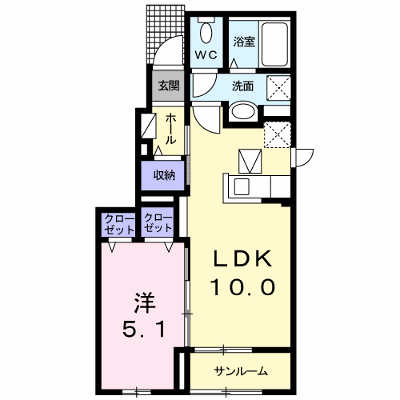 クレセントヒルズ 101【管理NO：1-022917101-01010】 ★家具家電は申し込み後に搬入します★ ★2026年09月下旬入居可能★の外観画像
