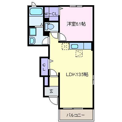 ＣｌｅａｒＷａｔｅｒ 104【管理NO：1-016174701-01040】 ★家具家電は申し込み後に搬入します★ ★2026年09月下旬入居可能★の外観画像