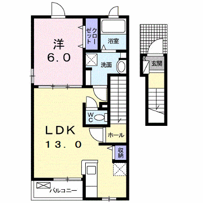 アルデバランＫ＆Ｈ 205【管理NO：1-026963801-02050】 ★家具家電は申し込み後に搬入します★ ★2026年10月中旬入居可能★の外観画像