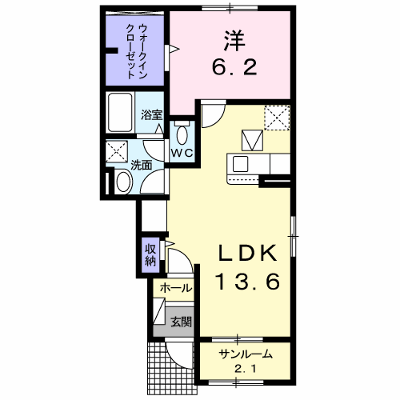 ヴィラ・エクセレンス　Ｂ 105【管理NO：1-024816902-01040】 ★家具家電は申し込み後に搬入します★ ★2026年10月中旬入居可能★の外観画像