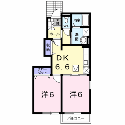 エレガントＤ 101【管理NO：1-013732502-01010】 ★家具家電は申し込み後に搬入します★ ★2026年10月上旬入居可能★の外観画像