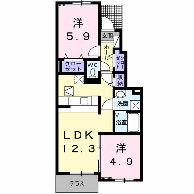 ラヴ・リッサⅣ 102【管理NO：1-016229804-01020】 ★家具家電は申し込み後に搬入します★ ★2026年09月下旬入居可能★の外観画像