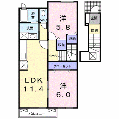 ペニーレイン 202【管理NO：1-016078601-02020】 ★家具家電は申し込み後に搬入します★ ★2026年10月中旬入居可能★の外観画像