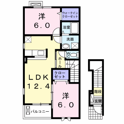 クラール　モデッサ 201【管理NO：1-016548201-02010】 ★家具家電は申し込み後に搬入します★ ★2026年08月下旬入居可能★の外観画像