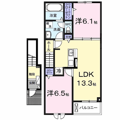 ホーホ　ブリュッケ　Ⅱ 203【管理NO：1-026690902-02030】 ★家具家電は申し込み後に搬入します★ ★2026年10月中旬入居可能★の外観画像