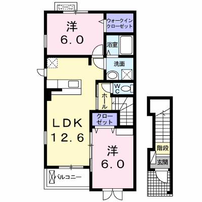サンライト 201【管理NO：1-017988101-02010】 ★家具家電は申し込み後に搬入します★ ★2026年10月上旬入居可能★の外観画像