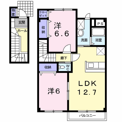 アヴニール・宮島　Ａ 202【管理NO：1-011617401-02020】 ★家具家電は申し込み後に搬入します★ ★2026年10月下旬入居可能★の外観画像