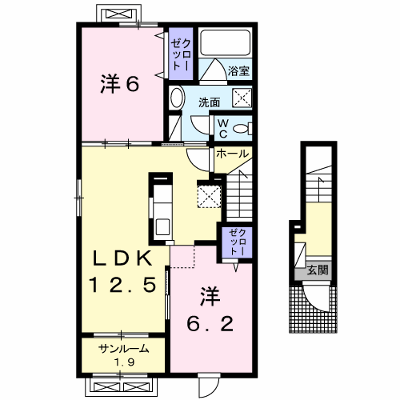 プルミエール手屋Ⅲ 201【管理NO：1-023220602-02010】 ★家具家電は申し込み後に搬入します★ ★2026年10月中旬入居可能★の外観画像