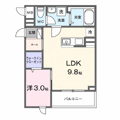 メゾン　リッシュ 204【管理NO：1-028572001-02040】 ★家具家電は申し込み後に搬入します★ ★2026年09月下旬入居可能★の外観画像