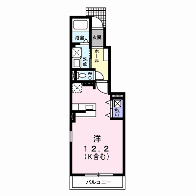 アロッジオ　ヴィオラ 104【管理NO：1-018240601-01040】 ★家具家電は申し込み後に搬入します★ ★2026年10月中旬入居可能★の外観画像