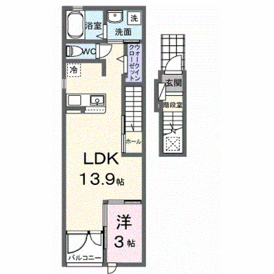 コンフォールＢ 202【管理NO：1-028675401-02020】 ★家具家電は申し込み後に搬入します★ ★2026年09月下旬入居可能★の外観画像