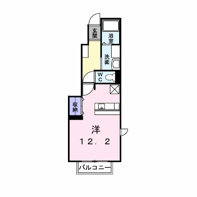 カーサ・リブラⅡ 101【管理NO：1-013450101-01010】 ★家具家電は申し込み後に搬入します★ ★2026年10月上旬入居可能★の外観画像