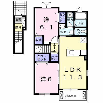ベルドミール 201【管理NO：1-018402001-02010】 ★家具家電は申し込み後に搬入します★ ★2026年10月中旬入居可能★の外観画像