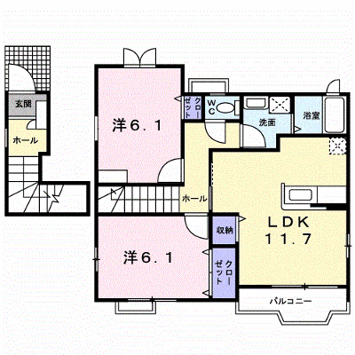 ツインリーフⅡ 201【管理NO：1-014652701-02010】 ★家具家電は申し込み後に搬入します★ ★2026年10月中旬入居可能★の外観画像