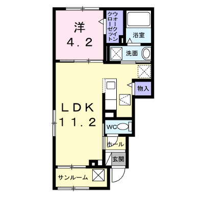 ロテュス 101【管理NO：1-028809301-01010】 ★家具家電は申し込み後に搬入します★ ★2026年12月上旬入居可能★の外観画像