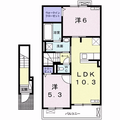 ディアコートⅠ 202【管理NO：1-025613701-02020】 ★家具家電は申し込み後に搬入します★ ★2026年10月中旬入居可能★の外観画像