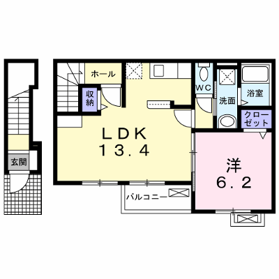 プロミネンス 202【管理NO：1-015023201-02020】 ★家具家電は申し込み後に搬入します★ ★2026年10月上旬入居可能★の外観画像