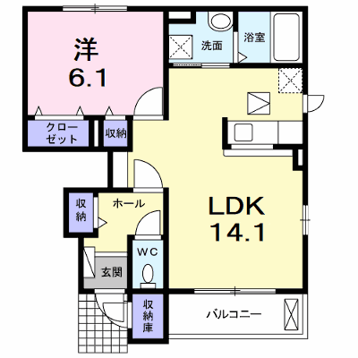 インサイドⅠ 105【管理NO：1-023355701-01040】 ★家具家電は申し込み後に搬入します★ ★2026年09月下旬入居可能★の外観画像