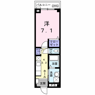 プリムローズ彦田 205【管理NO：1-014837001-02040】 ★家具家電は申し込み後に搬入します★ ★2026年09月下旬入居可能★の外観画像