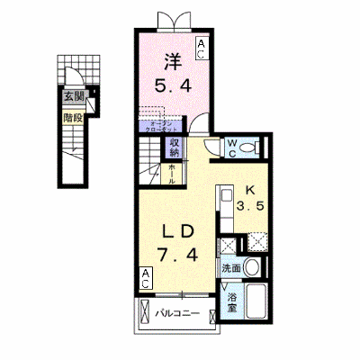 ラシアス 205【管理NO：1-022288401-02040】 ★家具家電は申し込み後に搬入します★ ★2026年10月中旬入居可能★の外観画像