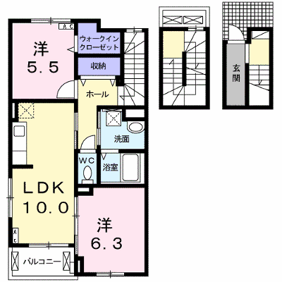メゾン・リベルテＡ 305【管理NO：1-023669801-03040】 ★家具家電は申し込み後に搬入します★ ★2026年09月下旬入居可能★の外観画像