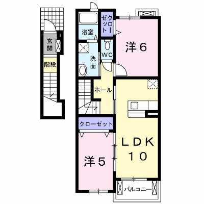 ミルキーⅡ 201【管理NO：1-015172401-02010】 ★家具家電は申し込み後に搬入します★ ★2026年09月下旬入居可能★の外観画像