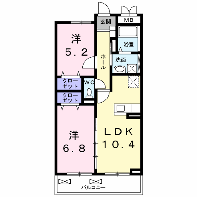 カトル　アンソレイエ 303【管理NO：1-022542101-03030】 ★家具家電は申し込み後に搬入します★ ★2026年09月上旬入居可能★の外観画像