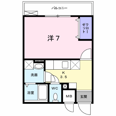 フィオーレ　１ 103【管理NO：1-015204901-01030】 ★家具家電は申し込み後に搬入します★ ★2026年10月中旬入居可能★の外観画像