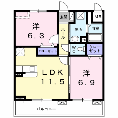 エスポワールⅣ 305【管理NO：1-025310601-03050】 ★家具家電は申し込み後に搬入します★ ★2026年09月上旬入居可能★の外観画像