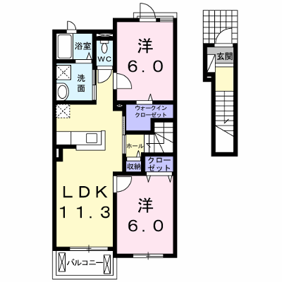 ＫＥＩＷＡ 203【管理NO：1-019078601-02030】 ★家具家電は申し込み後に搬入します★の外観画像