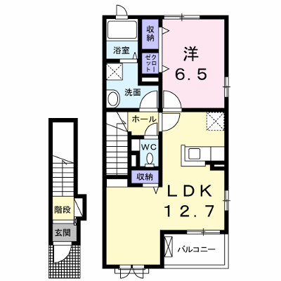 ウインド・ヒル 202【管理NO：1-022065801-02020】 ★家具家電は申し込み後に搬入します★ ★2026年10月上旬入居可能★の外観画像