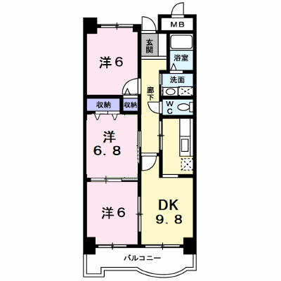 サンフローラ 102【管理NO：1-011555901-01020】 ★家具家電は申し込み後に搬入します★ ★2026年09月下旬入居可能★の外観画像