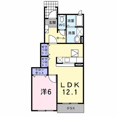 カトル・セゾン　Ⅱ 102【管理NO：1-014932902-01020】 ★家具家電は申し込み後に搬入します★ ★2026年10月上旬入居可能★の外観画像