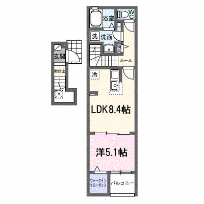 ライラック元山 204【管理NO：1-027344001-02040】 ★家具家電は申し込み後に搬入します★ ★2026年10月中旬入居可能★の外観画像