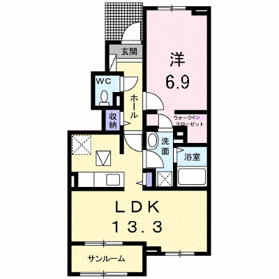 パルガーデン中央インターⅢ 102【管理NO：1-022507603-01020】 ★家具家電は申し込み後に搬入します★ ★2026年10月中旬入居可能★の外観画像