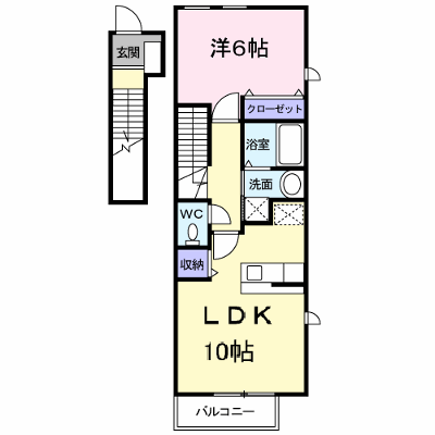 オーヴ　Ｄｏｋｉ　Ｂ 201【管理NO：1-014383102-02010】 ★家具家電は申し込み後に搬入します★ ★2026年10月上旬入居可能★の外観画像
