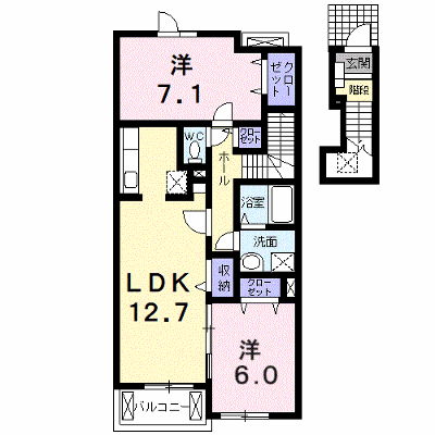 アンビエンテⅠ 205【管理NO：1-015322001-02040】 ★家具家電は申し込み後に搬入します★の外観画像