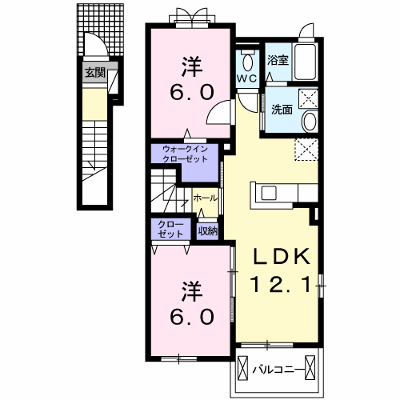 クラリーチェ 201【管理NO：1-024287601-02010】 ★家具家電は申し込み後に搬入します★ ★2026年10月上旬入居可能★の外観画像