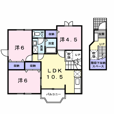 エスポワール２１ 202【管理NO：1-010420401-02020】 ★家具家電は申し込み後に搬入します★ ★2026年09月下旬入居可能★の外観画像