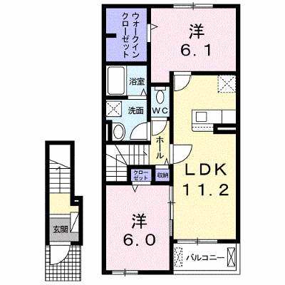 パレス・エフ 202【管理NO：1-024818001-02020】 ★家具家電は申し込み後に搬入します★ ★2026年09月下旬入居可能★の外観画像
