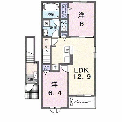サニースクエアⅡ 203【管理NO：1-026962401-02030】 ★家具家電は申し込み後に搬入します★の外観画像