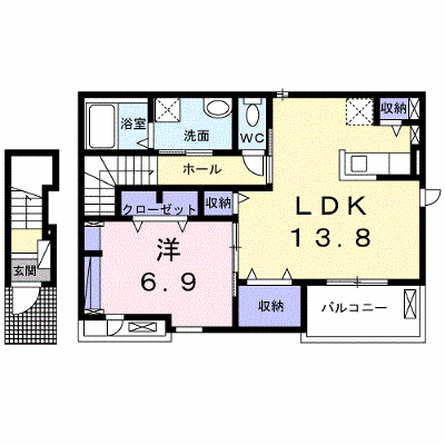 ココ・アポロ 203【管理NO：1-026421801-02030】 ★家具家電は申し込み後に搬入します★ ★2026年10月上旬入居可能★の外観画像