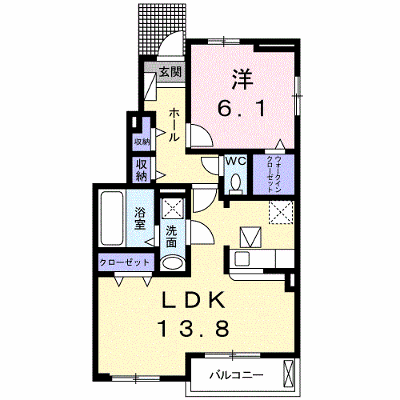ヴァンヴェール　Ⅰ 101【管理NO：1-023420501-01010】 ★家具家電は申し込み後に搬入します★ ★2026年10月下旬入居可能★の外観画像