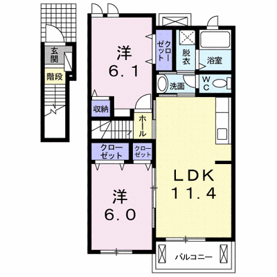 プラシード浜 202【管理NO：1-017565201-02020】 ★家具家電は申し込み後に搬入します★の外観画像